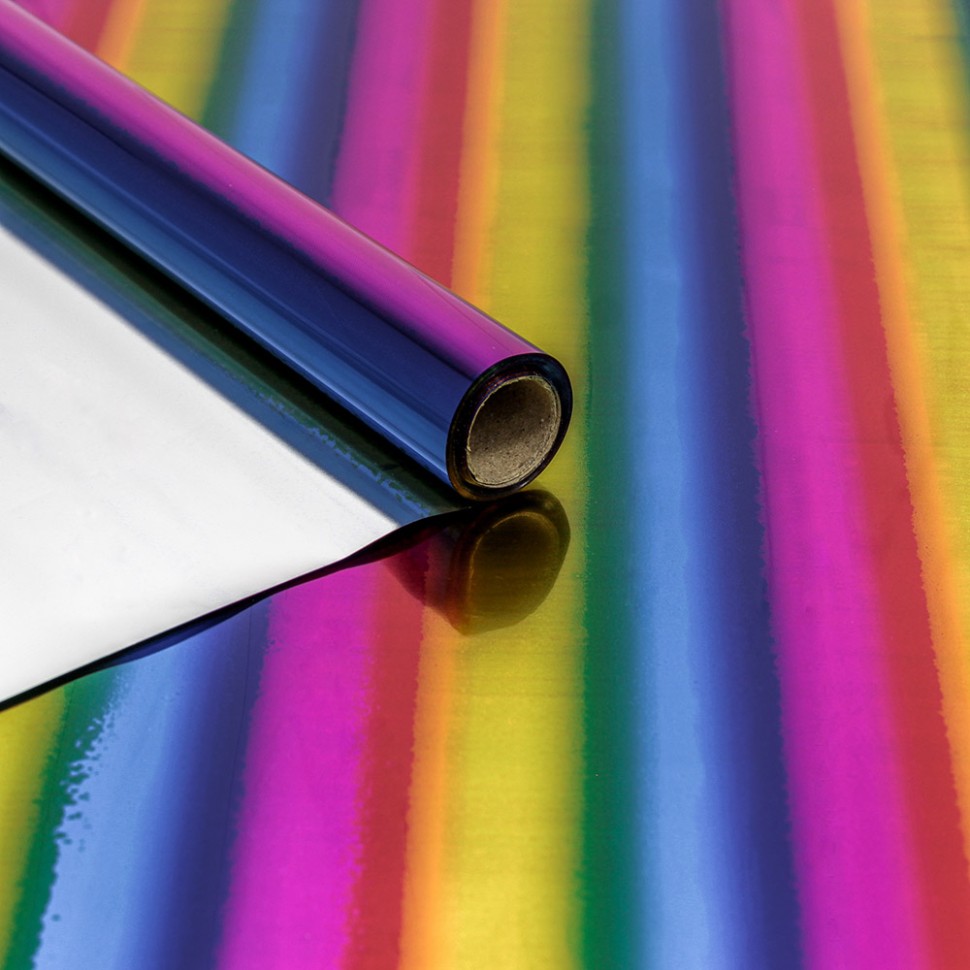 00070810 Плёнка 0,7*8,1м Голография 40мкм "Радуга" 1/10 1/60	