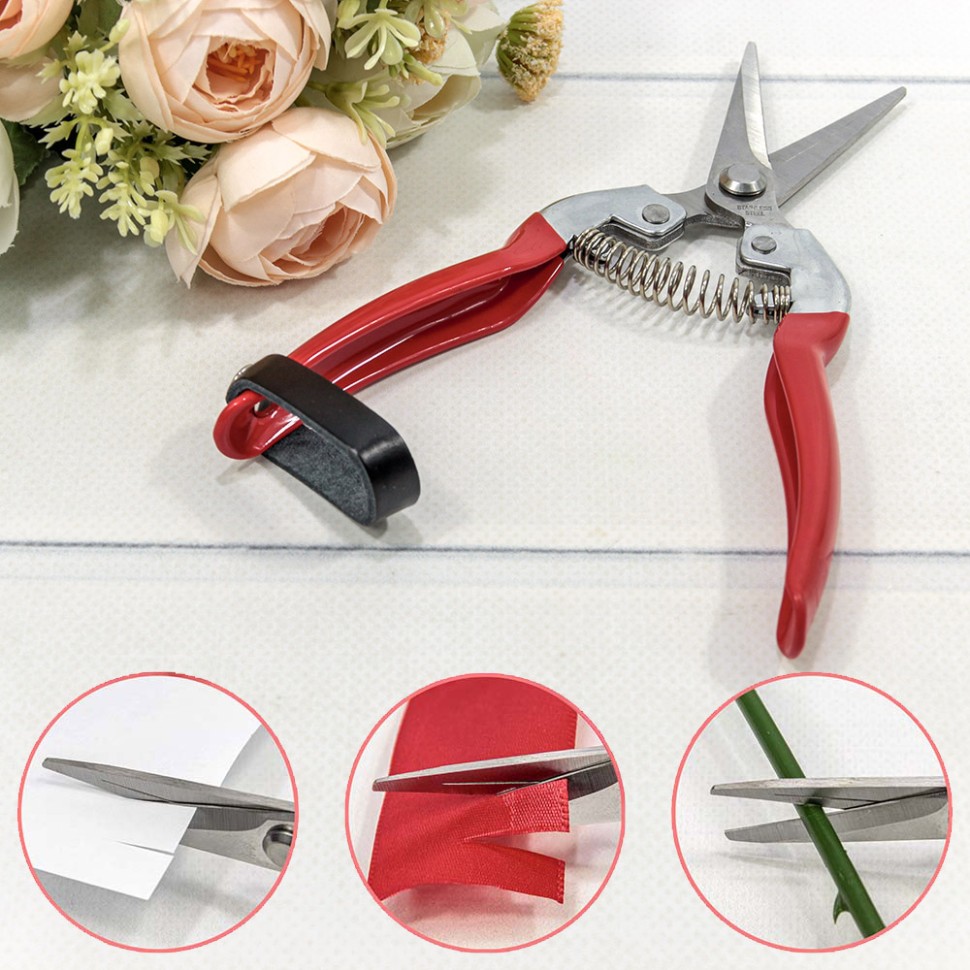 1051-3 Ножницы универсальные 18,5см Красный 1/12 1/120	