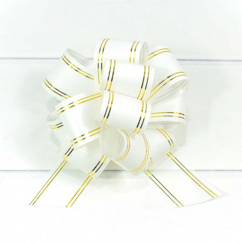000525-50 Бант-шар 5 см с золотой полосой (микс) 1/50 1/2000