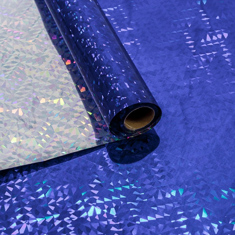 00070810-3 Плёнка 0,7*8,1м Голография 40мкм Синий 1/10 1/60	