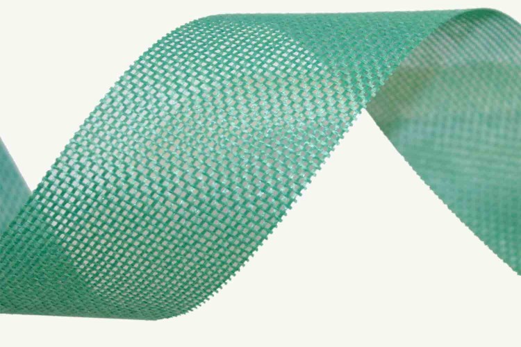 5512-40/2 Лента Лен искусственный 4 см*25 ярд морская волна