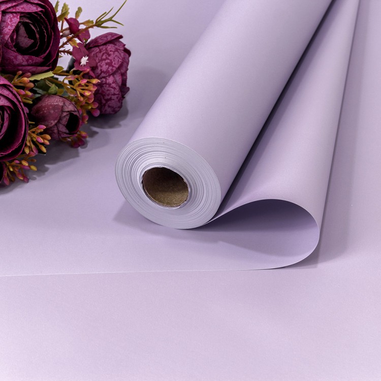 1838/2092 Плёнка 58см 800г матовая "Корейская" 65мкм Светло-фиолетовый 1/12