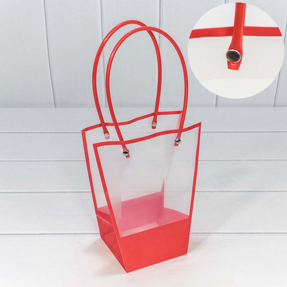 000175E/3 Пакет пластиковый "Ваза для цветов" 20*17*10 Красный 1/10 1/300 000175E/3 Пакет пластиковый "Ваза для цветов" 20*17*10 Красный 1/10 1/300