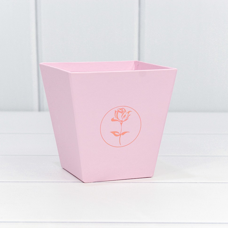 720111/8 Коробка "Ваза для цветов" 10,6*10,7*7,2 с тиснением "Мини" Розовый 1/10 1/120 720111/8 Коробка "Ваза для цветов" 10,6*10,7*7,2 с тиснением "Мини" Розовый 1/10 1/120