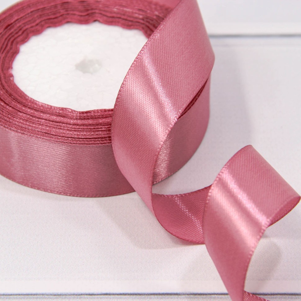 562-25/127 Лента Атласная Сатин 2,5см*25ярд Лиловый-127 1/5 1/120 