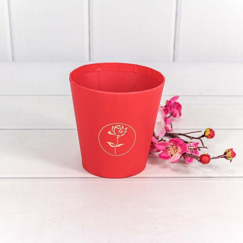 720788/2 Коробка "Ваза для цветов" 10,7*10,6 с тиснением "Мини" Красный 1/10 1/120 720788/2 Коробка "Ваза для цветов" 10,7*10,6 с тиснением "Мини" Красный 1/10 1/120