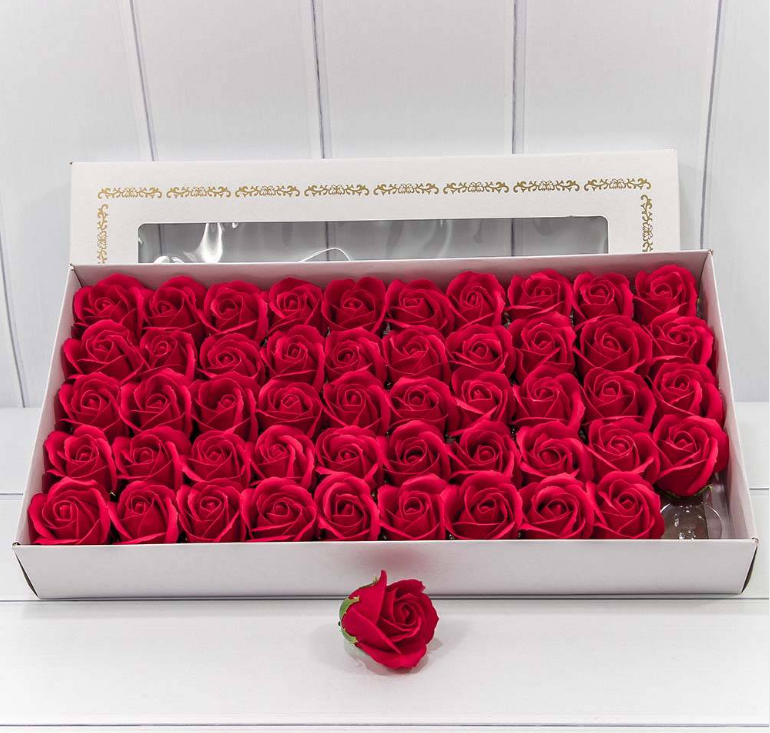 420055/17 Декоративный цветок-мыло "Роза" класс А Красный 5,5*4 50шт. 1/20 420055/17 Декоративный цветок-мыло "Роза" класс А Красный 5,5*4 50шт. 1/20