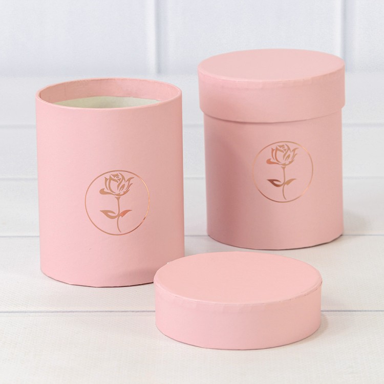 720811/5 Коробка Цилиндр 8,5*10 Розовый 1/6 1/120