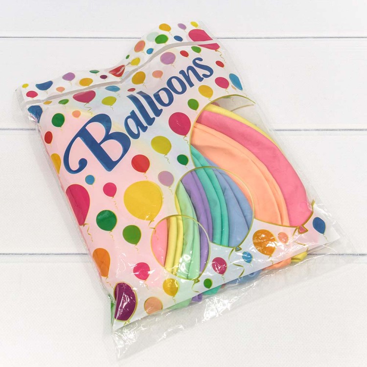 15200 Шарики воздушные из латекса "Макарун" 36"/90см (10 шт.) 35г (микс) 1/45