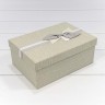 720614/19 Коробки Прямоугольные Набор 1/3 23*16*9,5 с бантиком Бежевый 1/36