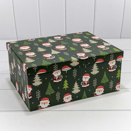 730604/2121 Коробки Прямоугольные Набор 1/10 34*26*15,3 "Дед Мороз" 1/6