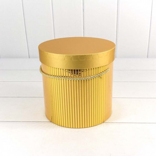 7201000/429 Набор коробок 1/3 цилиндр 19,5*19 см золотой 1/12