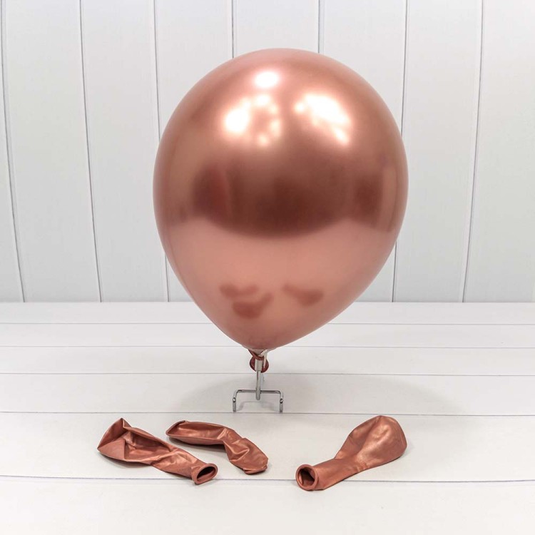 18100/2 Шарики воздушные из латекса "Хром" 11"/28см (50 шт.) 2,8г Серовато-красный 1/120