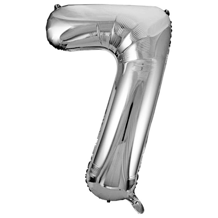 1207-3828 ЦИФРА 7 40" Металлик Silver
