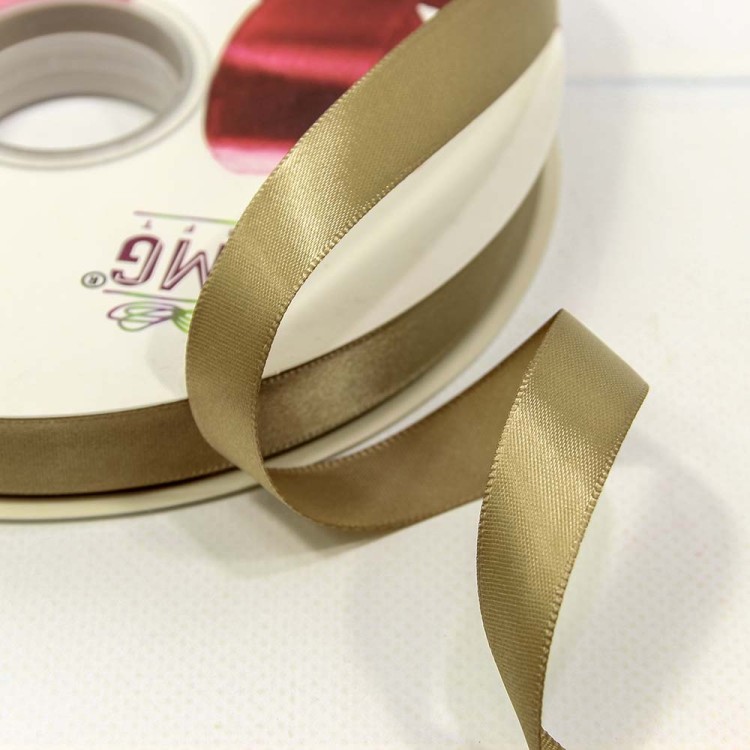 556-15/837 Лента Атласная Полиэстер класс А 1,5см*100ярд Хаки 1/18 1/72