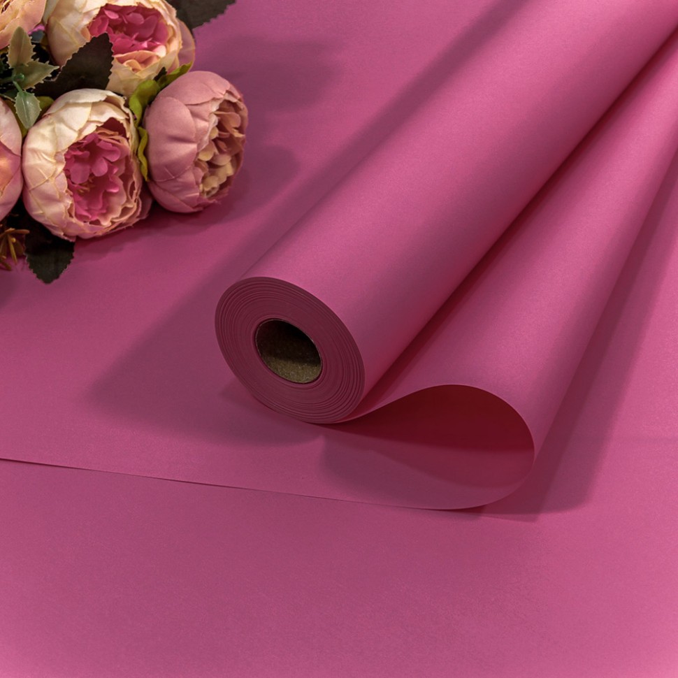 1838/2450 Плёнка 58см 800г матовая "Корейская" 65мкм Малиново-розовый-2450 1/12 1838/2450 Плёнка 58см 800г матовая "Корейская" 65мкм Малиново-розовый-2450 1/12