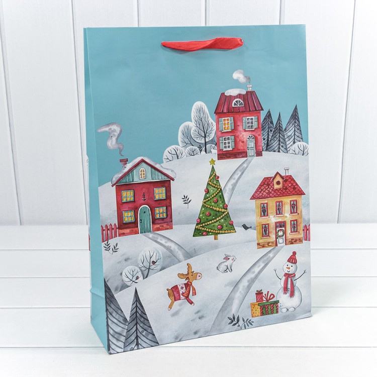 300430A Пакет подарочный "Новый год" (микс 430) 33*45*11 157г 1/20 1/240