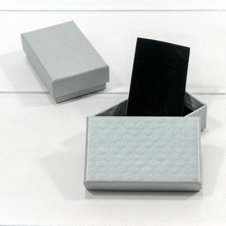 62785/6 Коробка Прямоугольная 8*5*2,5 "Ромбики-2" Серый 1/24 1/360