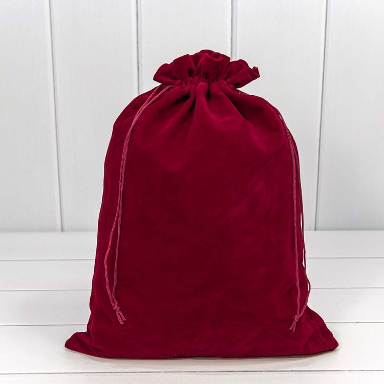 000811A/83 Мешочки бархатные 30*40 Бордовый 1/20 1/300