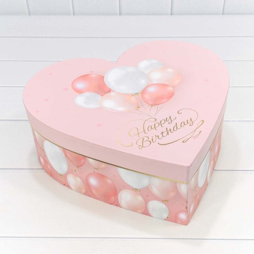 7203010/1 Коробки "Сердце" Набор 1/3 33*32*11,5 Розовый 1/12