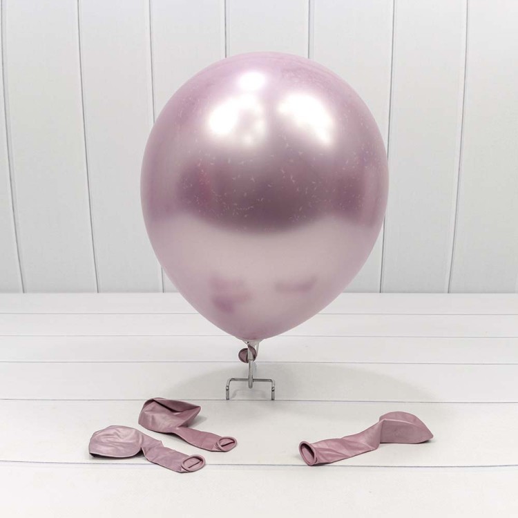 18100/5 Шарики воздушные из латекса "Хром" 11"/28см (50 шт.) 2,8г Сиреневый 1/120