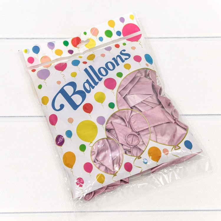 18100/5 Шарики воздушные из латекса "Хром" 11"/28см (50 шт.) 2,8г Сиреневый 1/120