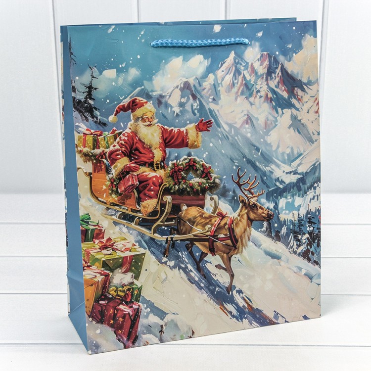 300431C Пакет подарочный "Новый год" (микс 431) 26*32*10 128г 1/20 1/360