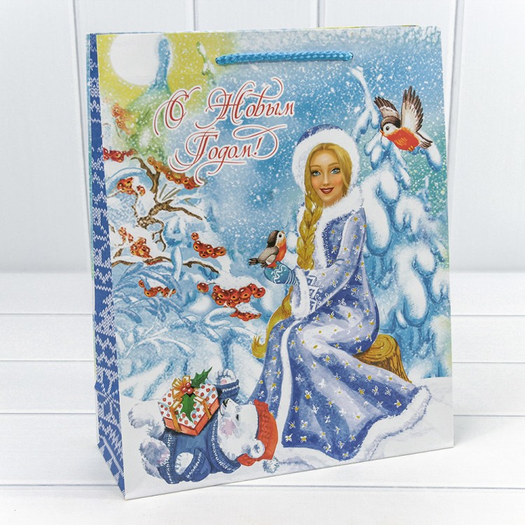 300431C Пакет подарочный "Новый год" (микс 431) 26*32*10 128г 1/20 1/360