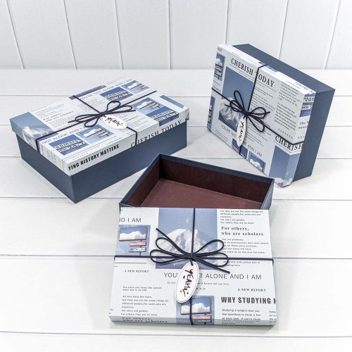 72091307/54 Коробки Прямоугольные Набор 1/3 29*21*9,5 "Cherish Today" (ассортимент) 1/12