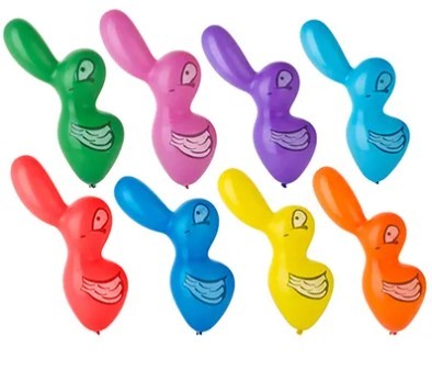 1106-0039 Шар фигура Утка 25шт