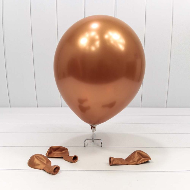 18100/6 Шарики воздушные из латекса "Хром" 11"/28см (50 шт.) 2,8г Медный 1/120