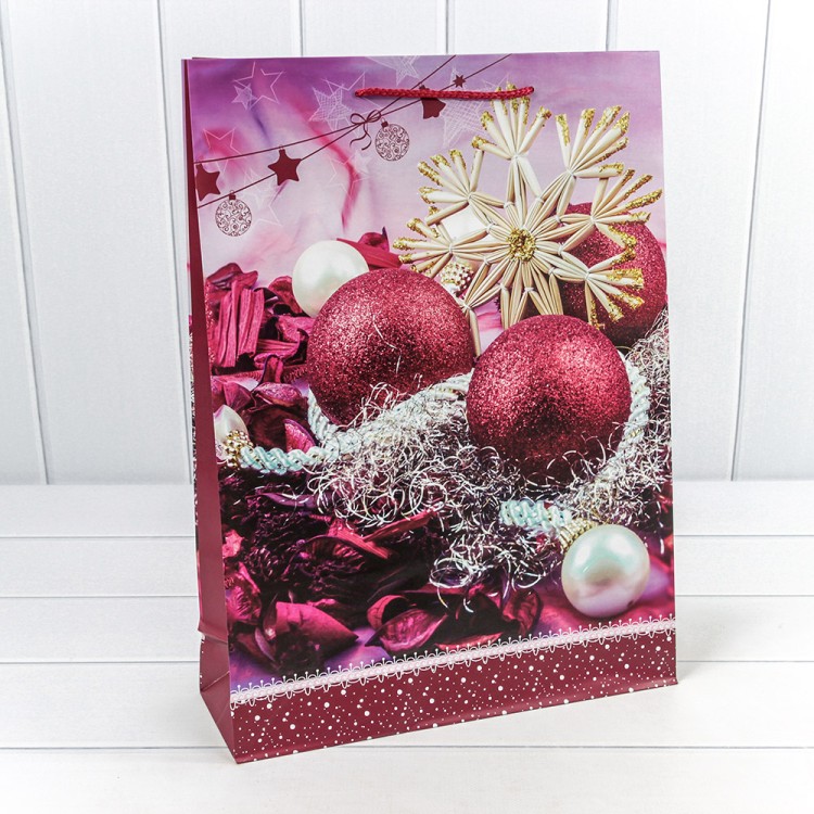 300431A Пакет подарочный "Новый год" (микс 431) 33*45*11 157г 1/20 1/240