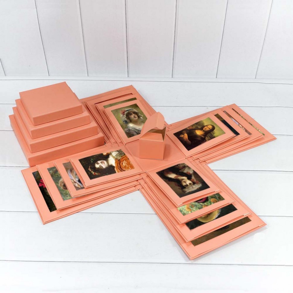 Раскладывающая коробка подарок. Раскладная коробочка с сюрпризом. Раскладывающая коробка подарок. Коробочка для денег. Белая коробка.