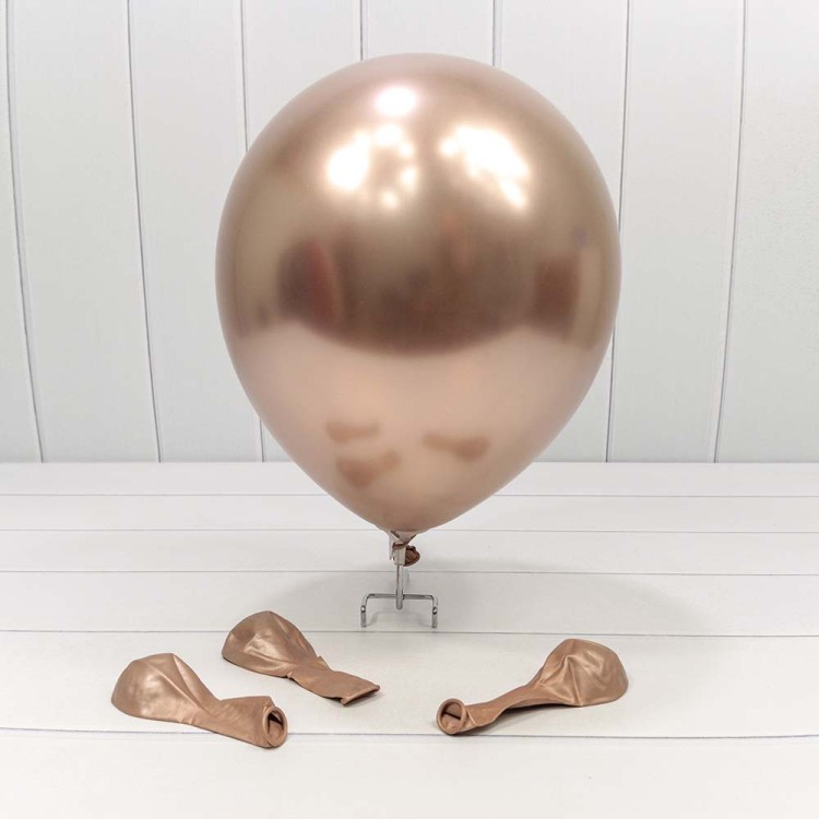 18100/7 Шарики воздушные из латекса "Хром" 11"/28см (50 шт.) 2,8г Розовато-серый 1/120