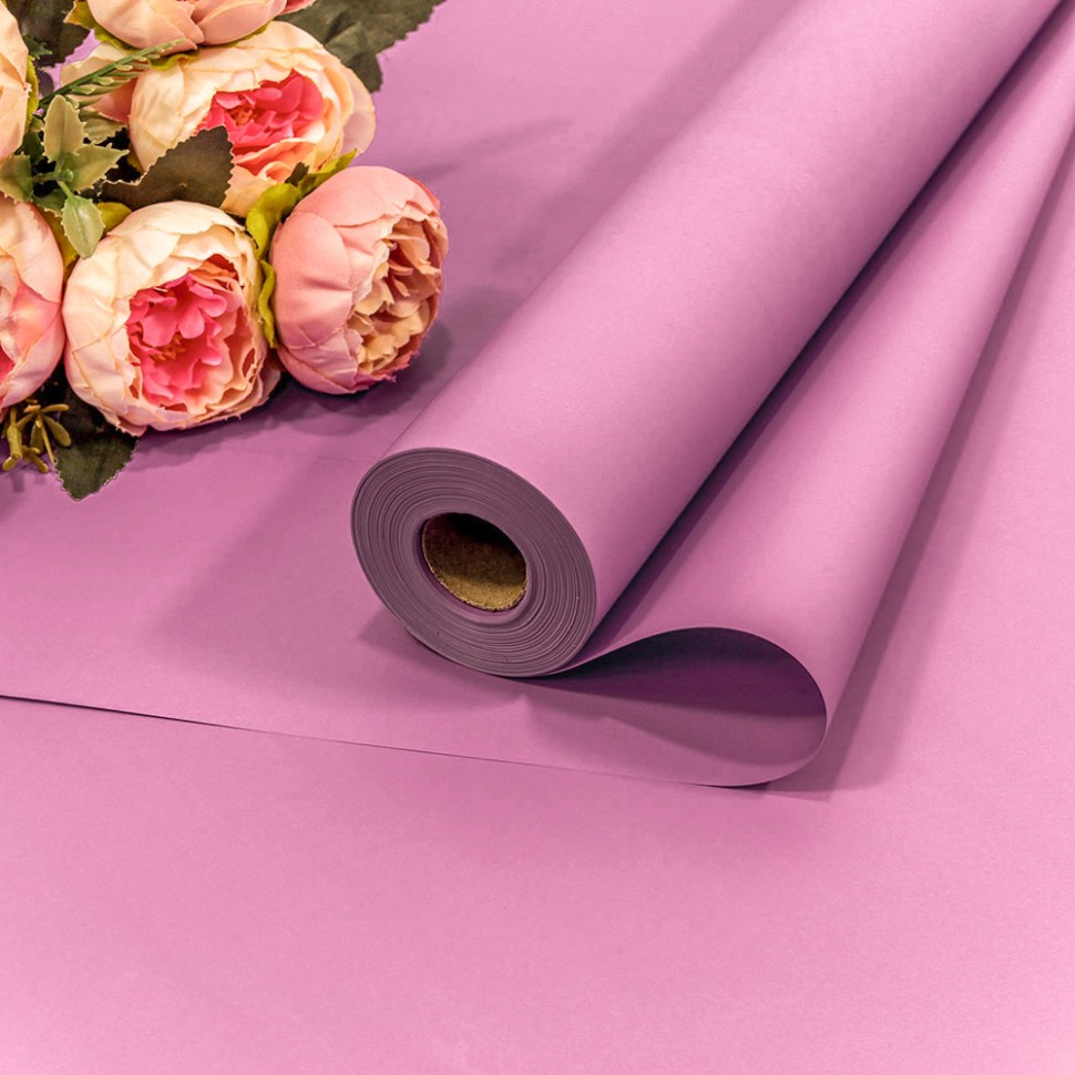 1838/2064 Плёнка 58см 800г матовая "Корейская" 65мкм Серовато-пурпурный 1/12