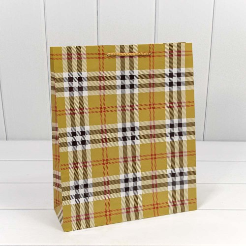 00038C Пакет подарочный "Клетки и полоски" (микс) 26*32*10 128г 1/20 1/360