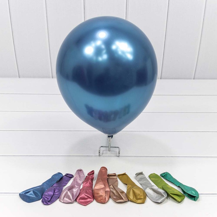 18200 Шарики воздушные из латекса "Хром" 9"/23см (50 шт.) 1,8г (микс) 1/140