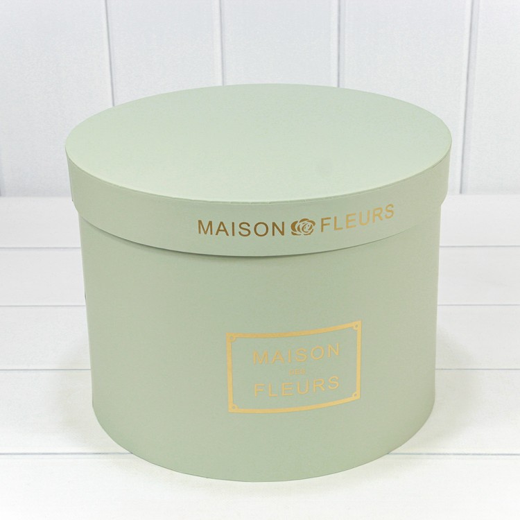 7219006/4183 Коробки Круглые Набор 1/5 30*22,5 "Maison des Fleurs" Серо-зелёный 1/4
