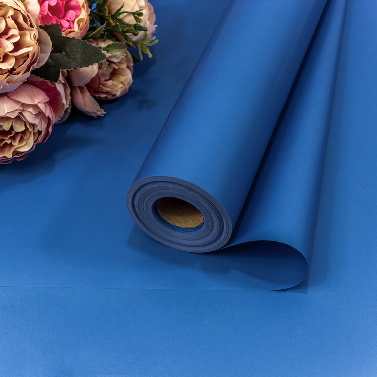 1838/285 Плёнка 58см 800г матовая "Корейская" 65мкм Синий 1/12