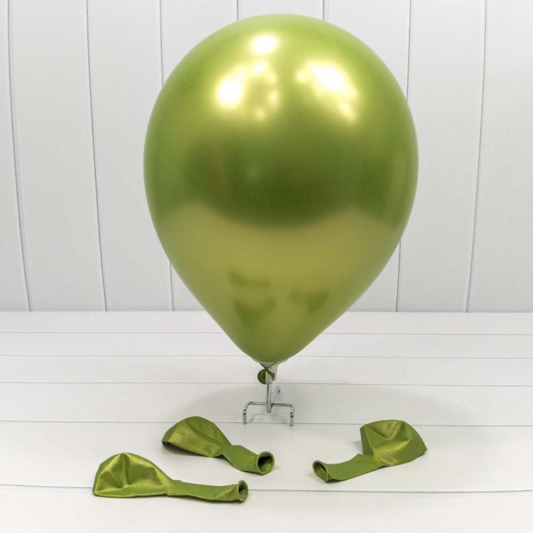 18100/13	Шарики воздушные из латекса "Хром" 11"/28см (50 шт.) 2,8г Оливковый 1/120