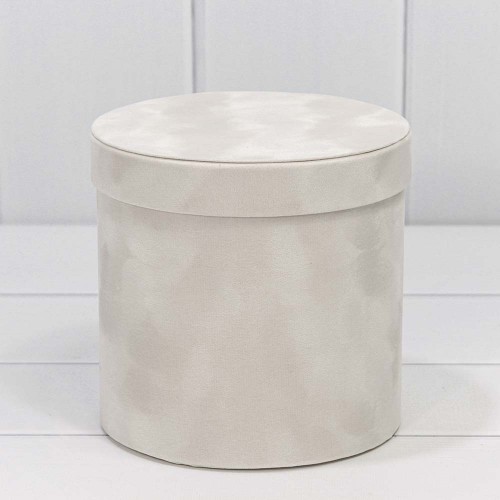 720112/132 Коробки Цилиндр Набор 1/3 18*17 "Бархатный" Белый 1/12