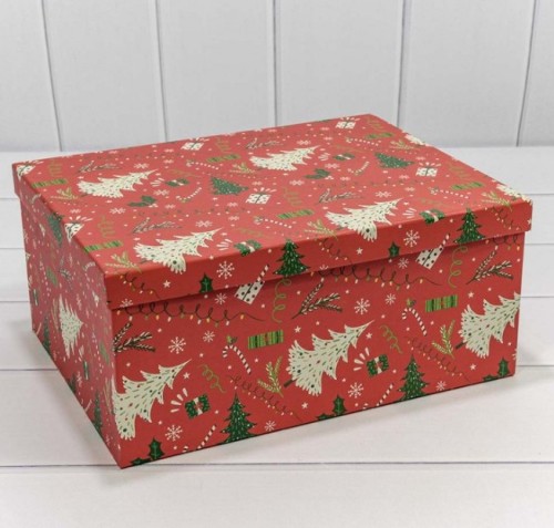 730604/2110 Коробки Прямоугольные набор 1/10 34*26*15,3 "Новый год"-2110 1/6