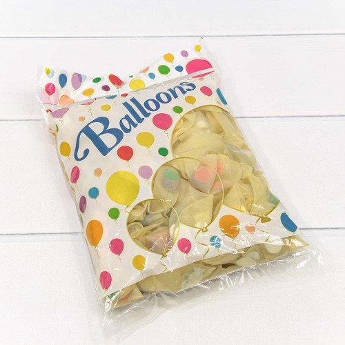 17100 Шарики воздушные из латекса с конфетти 12"/30см (100 шт.) 2,8г (микс) 1/40