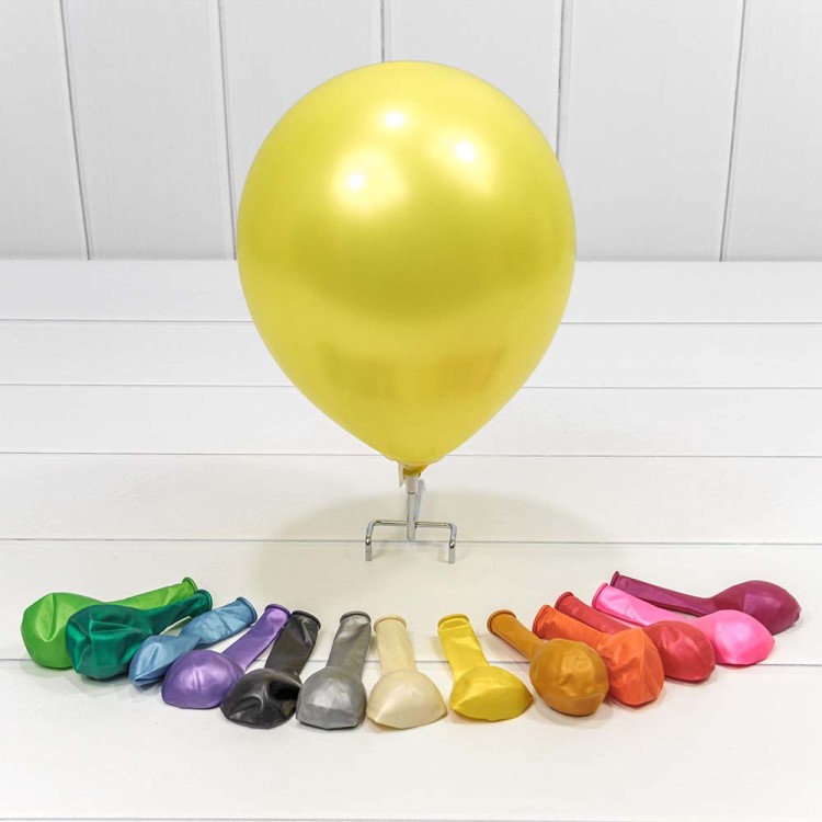 13300 Шарики воздушные из латекса "Перламутр" 9"/23см (100 шт.) 1,8г (микс) 1/80