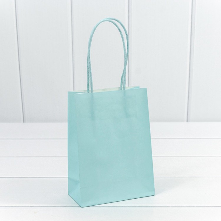 214H/635 Пакет подарочный Крафт Голубой 12*15*6 120г 1/20 1/240