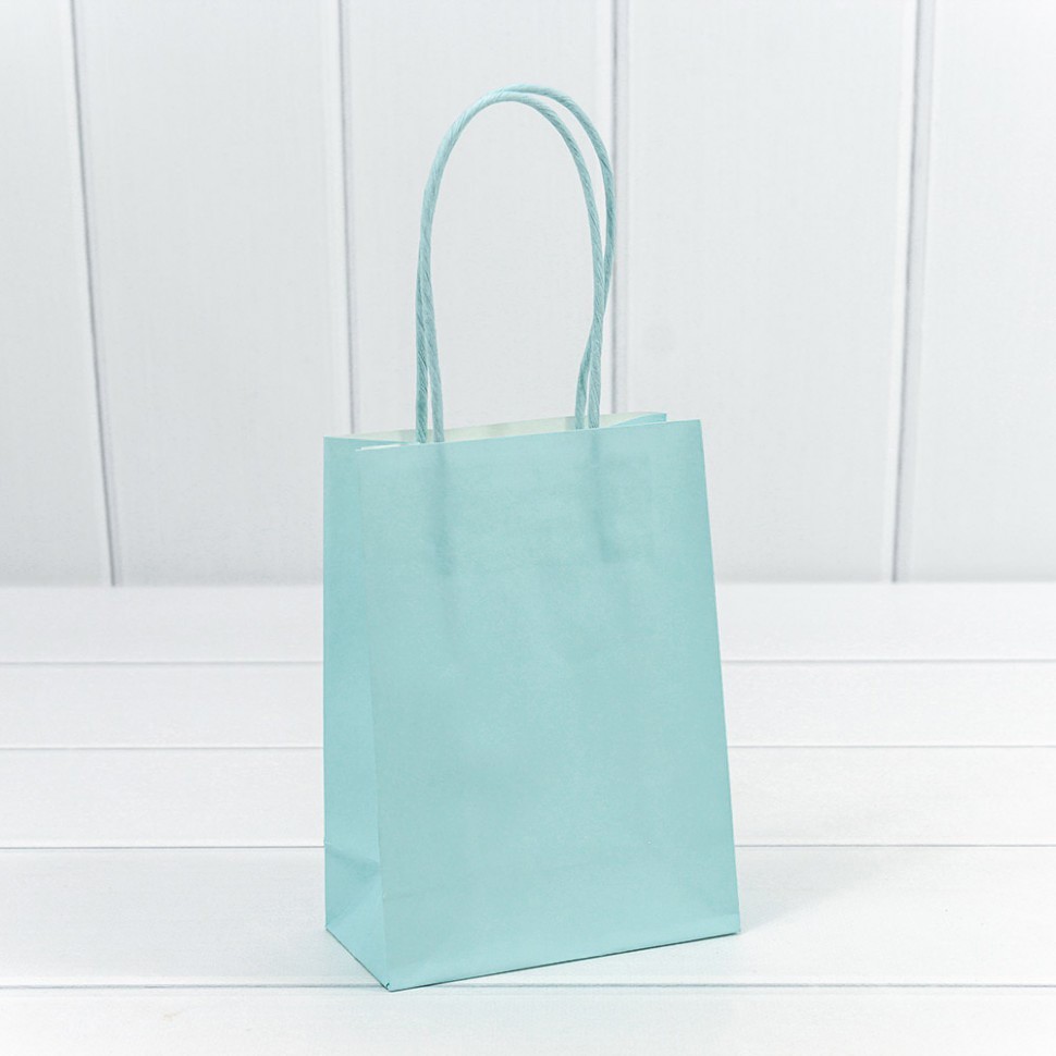 214H/635 Пакет подарочный Крафт Голубой 12*15*6 120г 1/20 1/240	