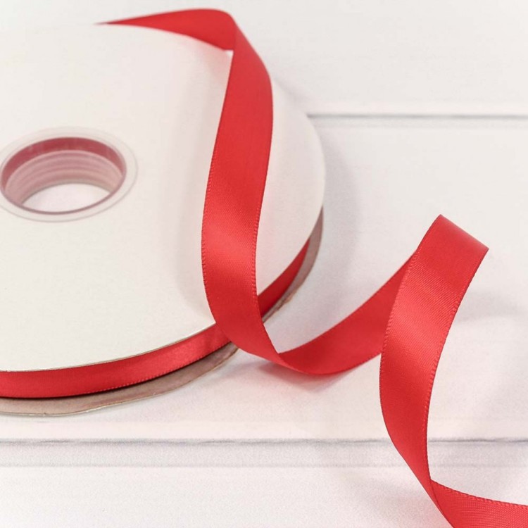 556-15/235 Лента Атласная Полиэстер класс А 1,5см*100ярд Красный 1/18 1/72