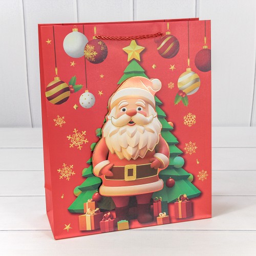 300422C Пакет подарочный "Новый год" (микс 422) 26*32*10 210г 1/20 1/240