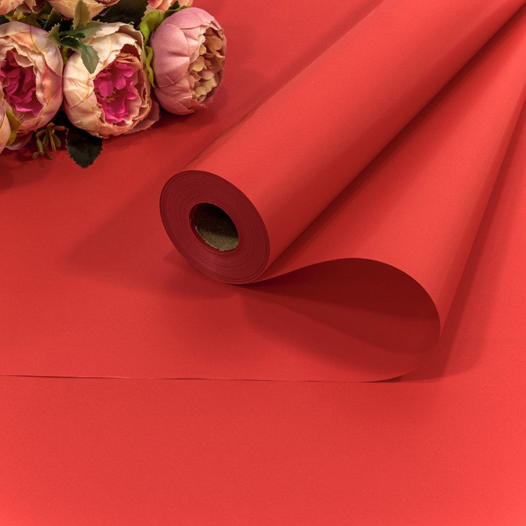 1838/3546 Плёнка 58см 800г "Корейская" 65мкм Красный-3546 1/12