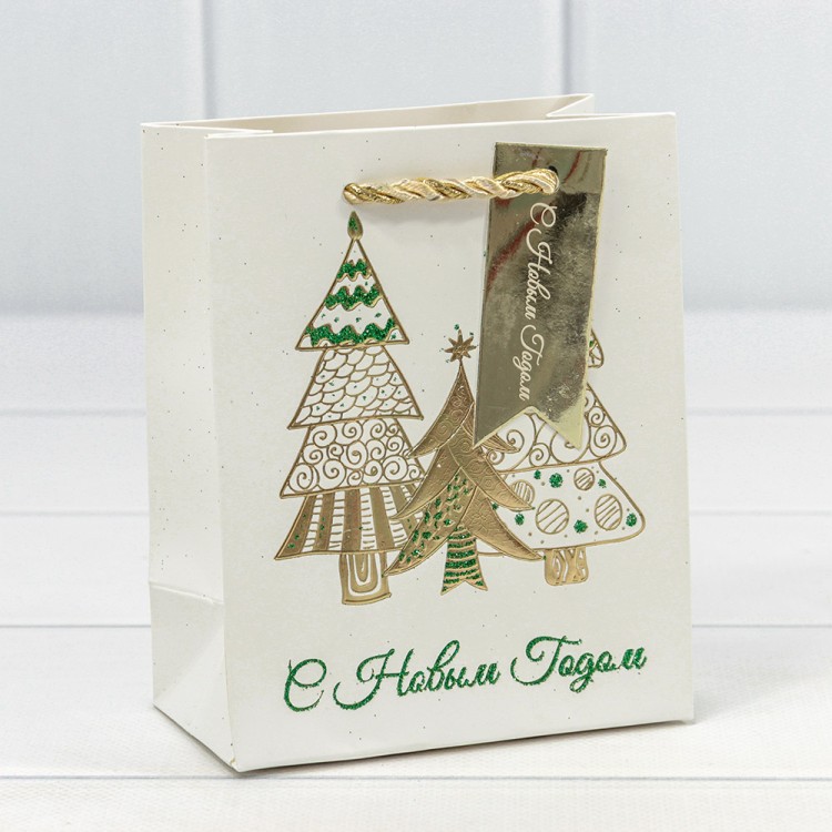 300434H Пакет подарочный "Новый год" (микс 434) 12*15*6,7 210г 1/20 1/480